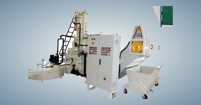 Complete centralized chip and coolant handling system with control panel by Unique Products India