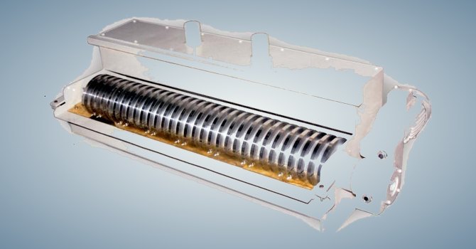 Magnetic coolant filter with rotating magnetic drum manufactured by Unique Products India
