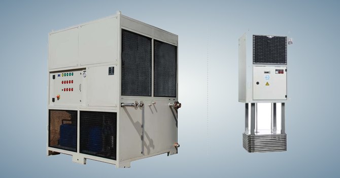 Refrigerated oil and coolant chiller units, stand-alone and immersion type, by Unique Products India